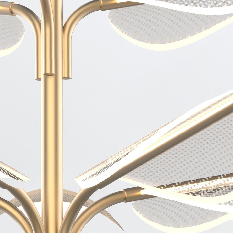 Lampadario a LED Floriana a 8 foglie grande