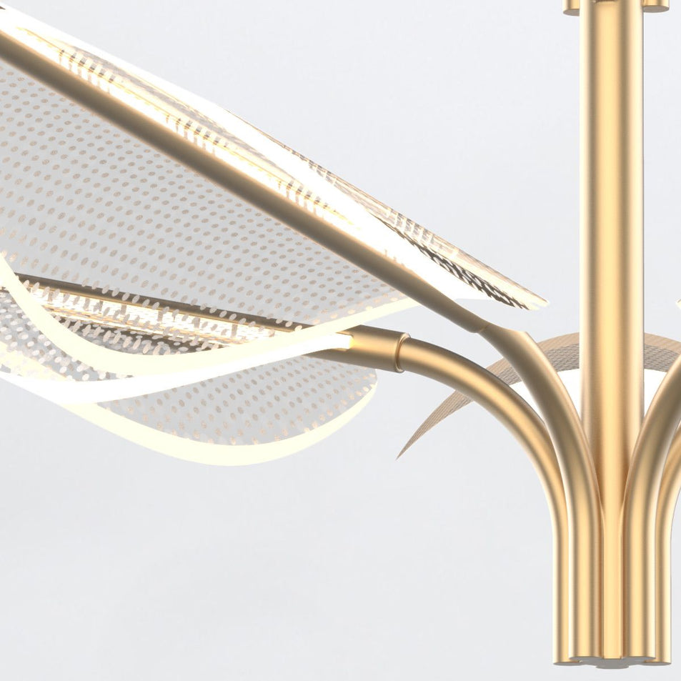 Lampadario a LED Floriana a 8 foglie grande
