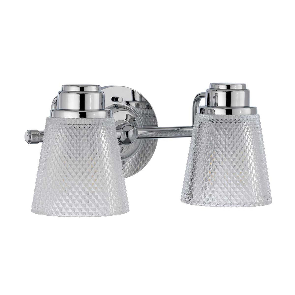 Lampada da parete Hudson a 2 luci