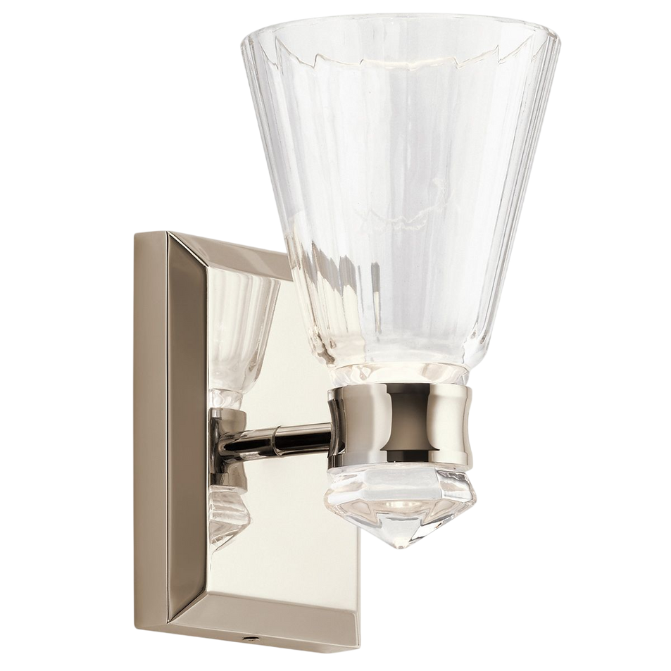 Lampada da parete a doppia illuminazione Kayva LED 1 braccio