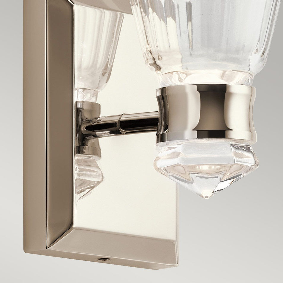 Lampada da parete a doppia illuminazione Kayva LED 1 braccio