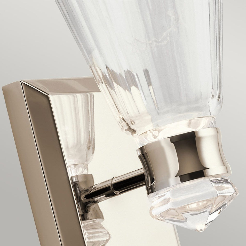 Lampada da parete a doppia illuminazione Kayva LED 1 braccio