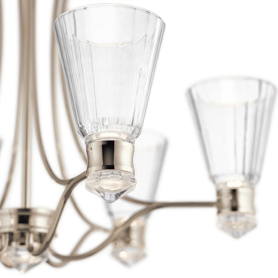 Kayva LED 13 Light 6 Arm Chandelier