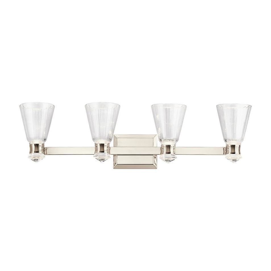 Lampada da parete a doppia illuminazione a LED Kayva con 4 bracci