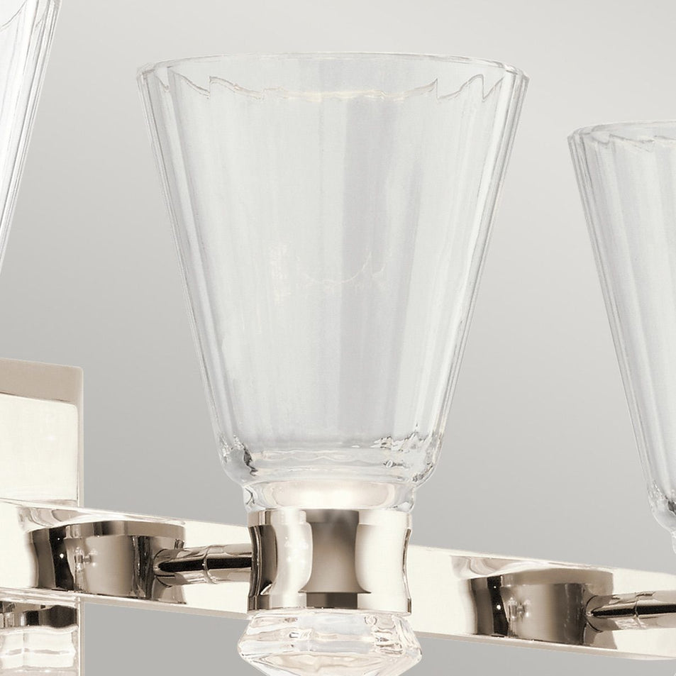 Lampada da parete a doppia illuminazione a LED Kayva con 4 bracci