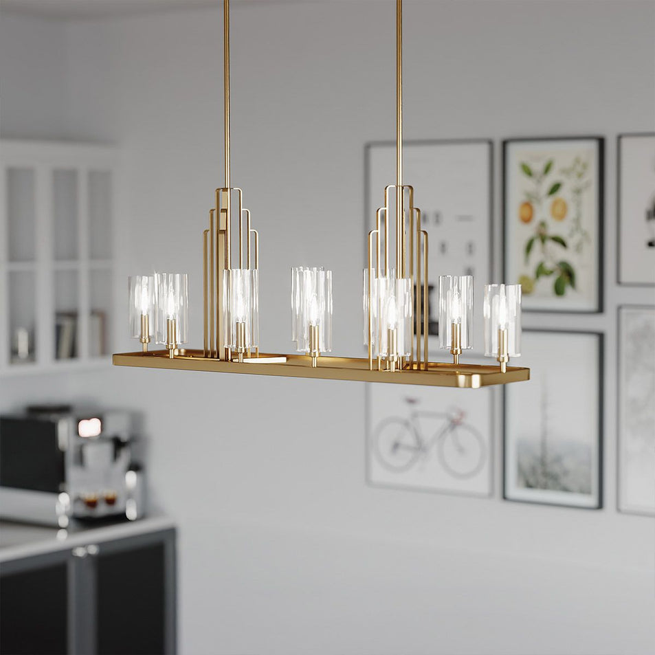 Kimrose 10 Light Linear Chandelier