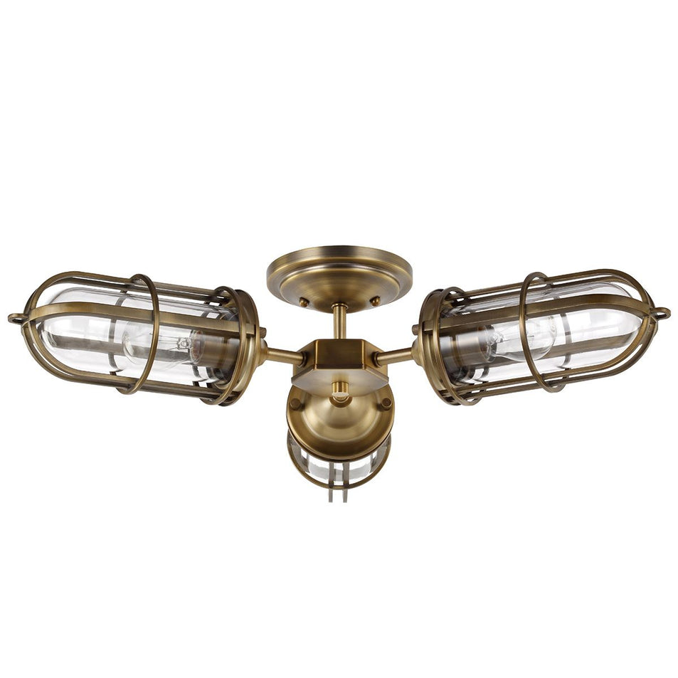 Urban Restoration 3 Light Semi Flush