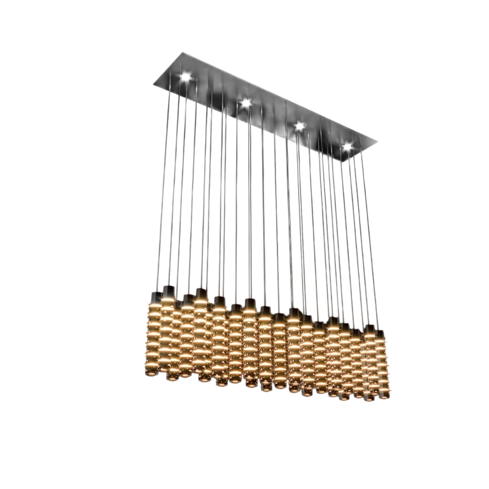 Lampadario rettangolare Black&More