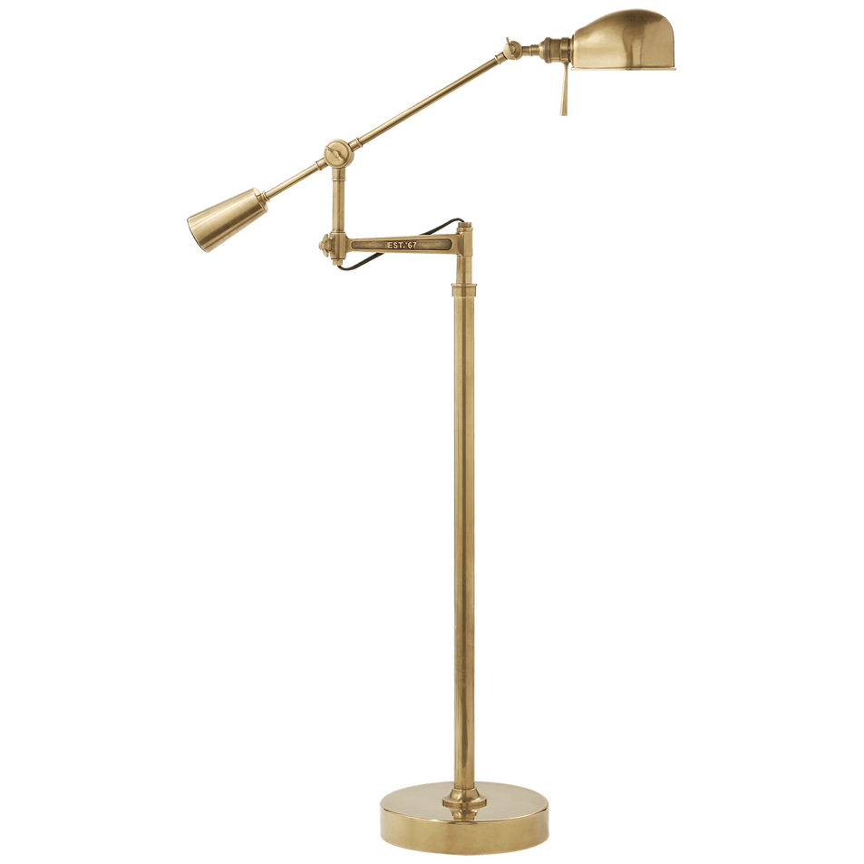 RL '67 Boom Arm Floor Lamp, a premium Functional light by Visual Comfort & Co. Close - up image of its design.
