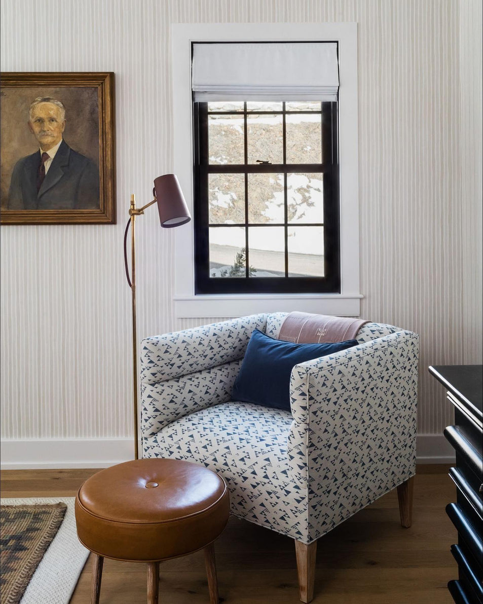 Benton Adjustable Floor Lamp, a premium Functional light by Visual Comfort & Co. Close - up image of its design.