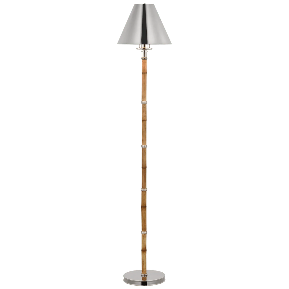 Dalfern Petite Reading Floor Lamp, a premium Decorative light by Visual Comfort & Co. Close - up image of its design.