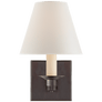 Evans Single Arm Sconce, a premium Decorative light by Visual Comfort & Co. Close - up image of its design.
