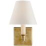 Evans Single Arm Sconce, a premium Decorative light by Visual Comfort & Co. Close - up image of its design.