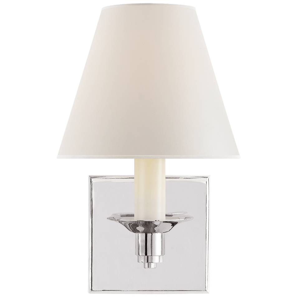 Evans Single Arm Sconce, a premium Decorative light by Visual Comfort & Co. Close - up image of its design.
