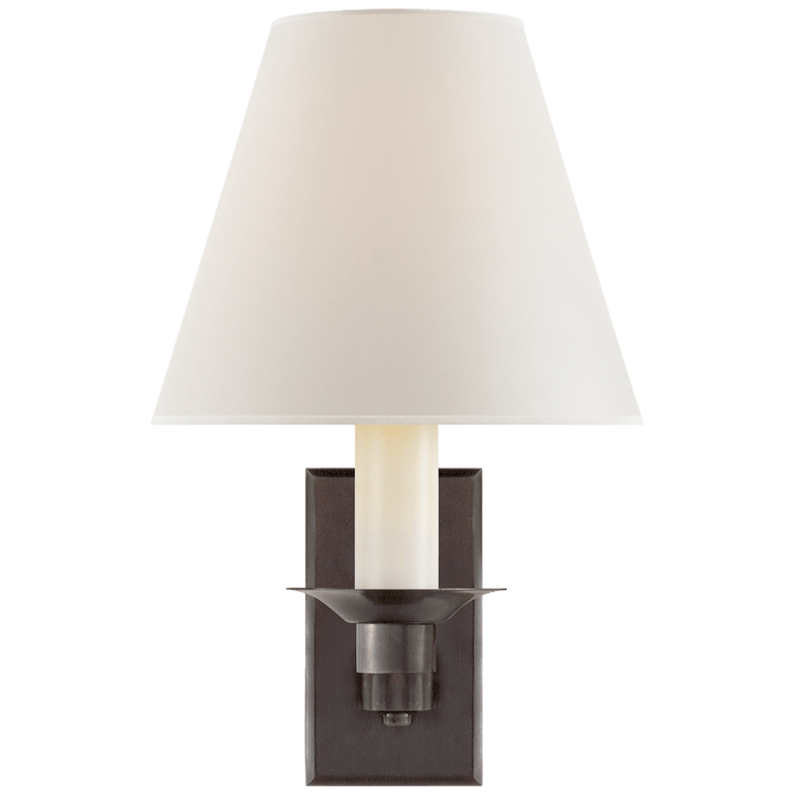 Evans Library Sconce, a premium Decorative light by Visual Comfort & Co. Close - up image of its design.