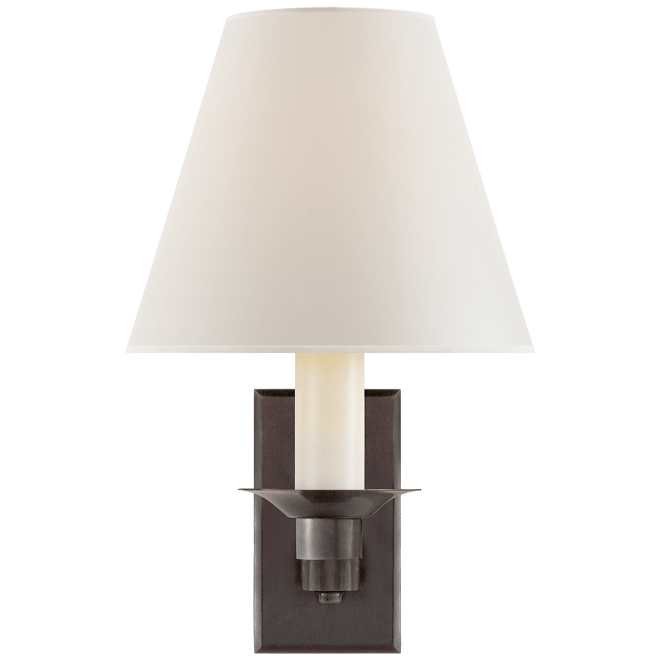 Evans Library Sconce, a premium Decorative light by Visual Comfort & Co. Close - up image of its design.