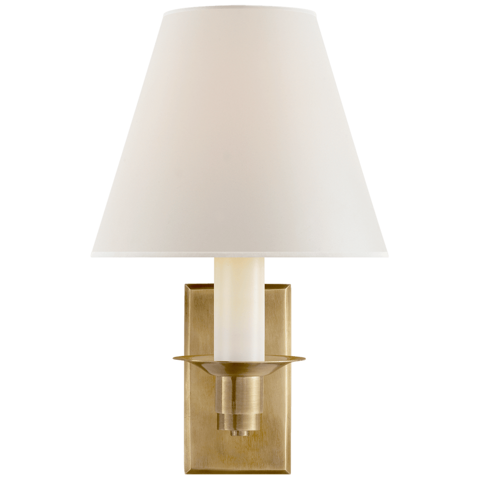 Evans Library Sconce, a premium Decorative light by Visual Comfort & Co. Close - up image of its design.