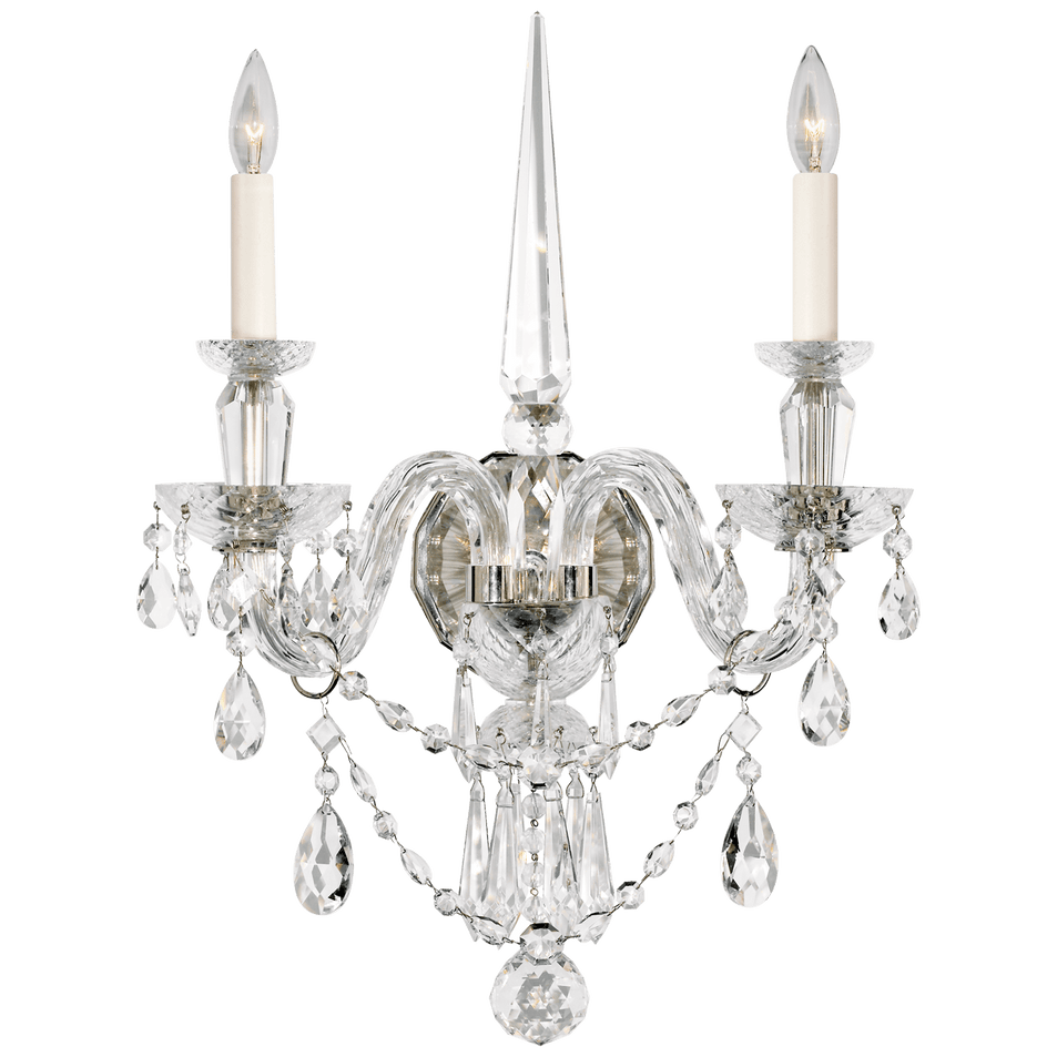 Daniela Medium Double Sconce, a premium Decorative light by Visual Comfort & Co. Close - up image of its design.