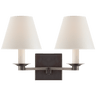 Evans Double Arm Sconce, a premium Decorative light by Visual Comfort & Co. Close - up image of its design.