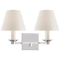 Evans Double Arm Sconce, a premium Decorative light by Visual Comfort & Co. Close - up image of its design.