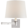 Evans Swing Arm Sconce, a premium Functional light by Visual Comfort & Co. Close - up image of its design.