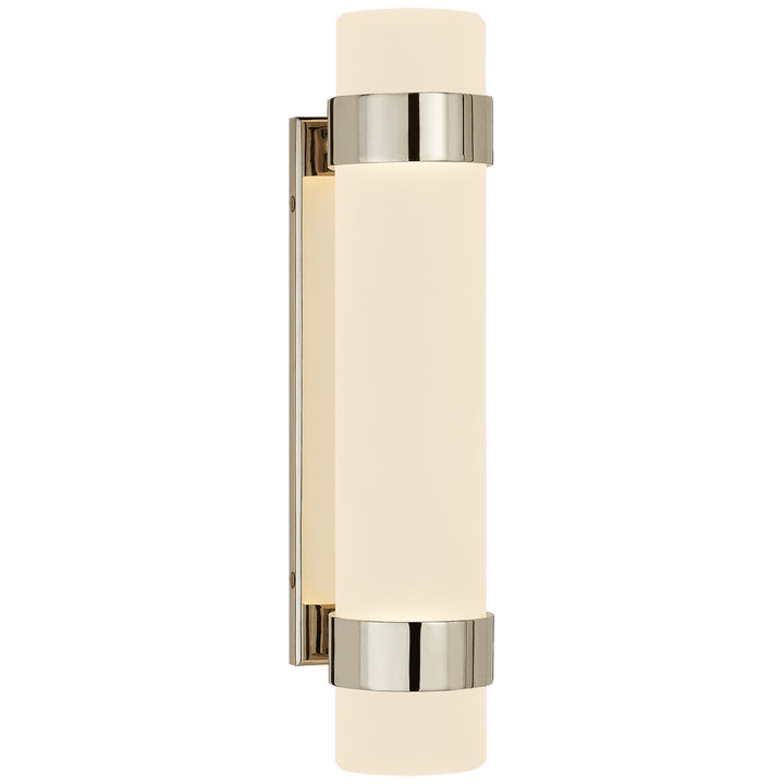 Barton Small Bath Sconce, a premium Bath light by Visual Comfort & Co. Close - up image of its design.