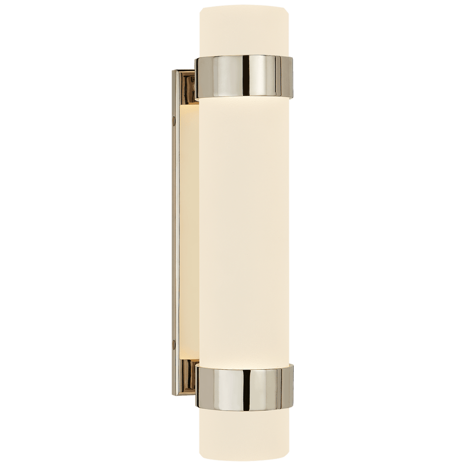 Barton Small Bath Sconce, a premium Bath light by Visual Comfort & Co. Close - up image of its design.