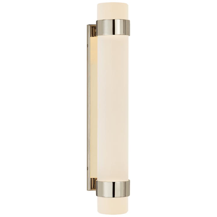 Barton Medium Bath Sconce, a premium Bath light by Visual Comfort & Co. Close - up image of its design.