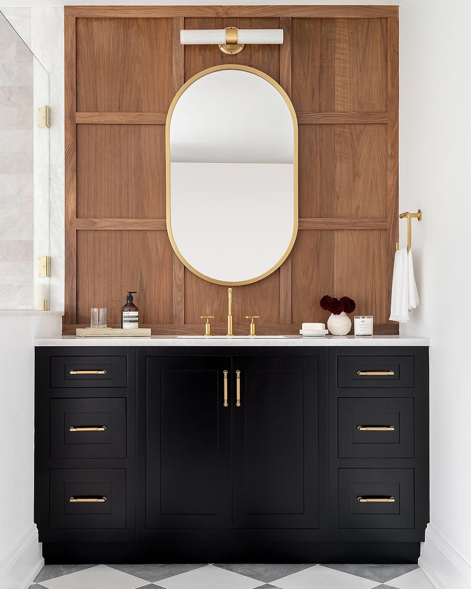 Jones Medium Double Sconce, a premium Bath light by Visual Comfort & Co. Close - up image of its design.