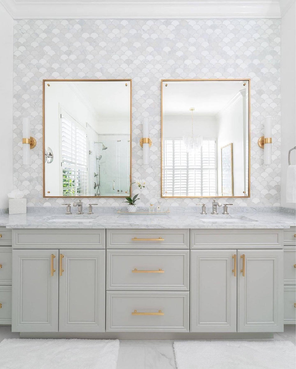 Jones Medium Double Sconce, a premium Bath light by Visual Comfort & Co. Close - up image of its design.