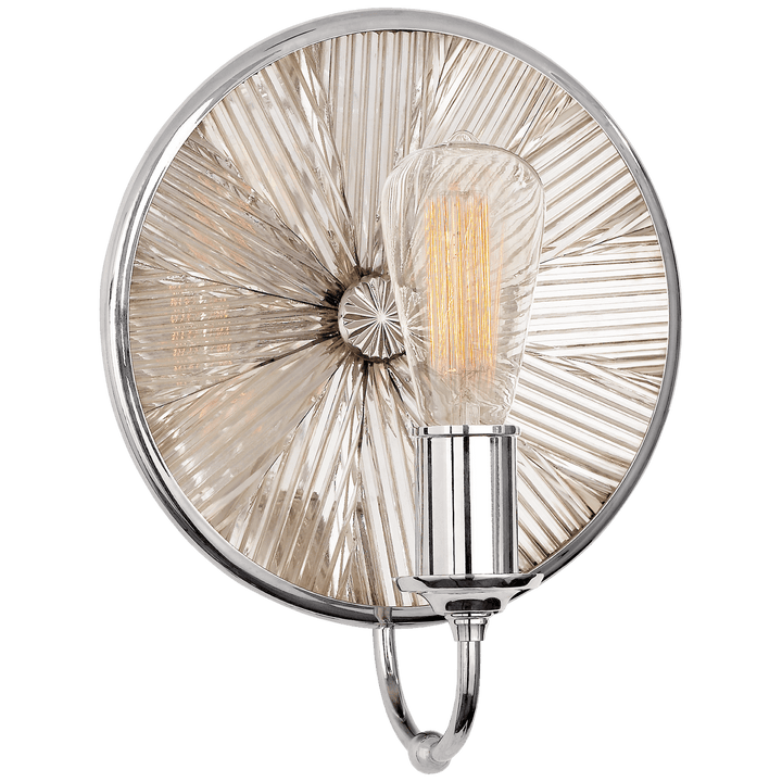 Rivington Small Round Sconce, a premium Decorative light by Visual Comfort & Co. Close - up image of its design.