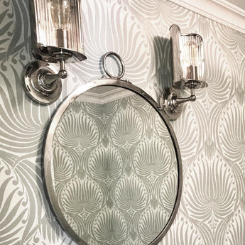 Rivington Shield Sconce, a premium Decorative light by Visual Comfort & Co. Close - up image of its design.