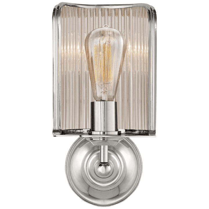 Rivington Shield Sconce, a premium Decorative light by Visual Comfort & Co. Close - up image of its design.