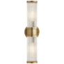 Allen Double Light Sconce, a premium Bath light by Visual Comfort & Co. Close - up image of its design.