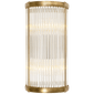 Allen Small Linear Sconce, a premium Bath light by Visual Comfort & Co. Close - up image of its design.