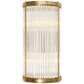 Allen Small Linear Sconce, a premium Bath light by Visual Comfort & Co. Close - up image of its design.