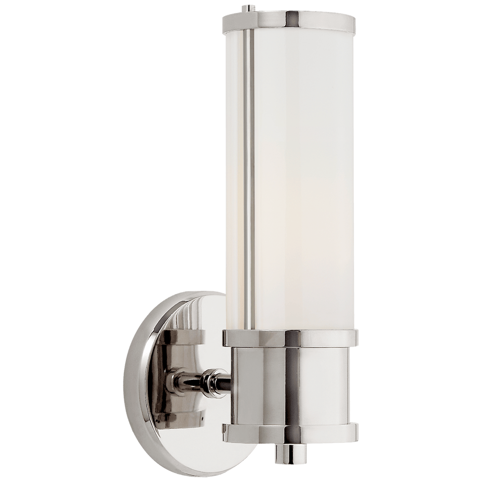 Lichfield Single Sconce, a premium Bath light by Visual Comfort & Co. Close - up image of its design.