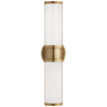 Natural Brass / white-glass