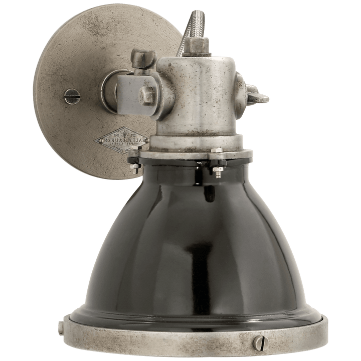 Fulton Small Sconce, a premium Functional light by Visual Comfort & Co. Close - up image of its design.