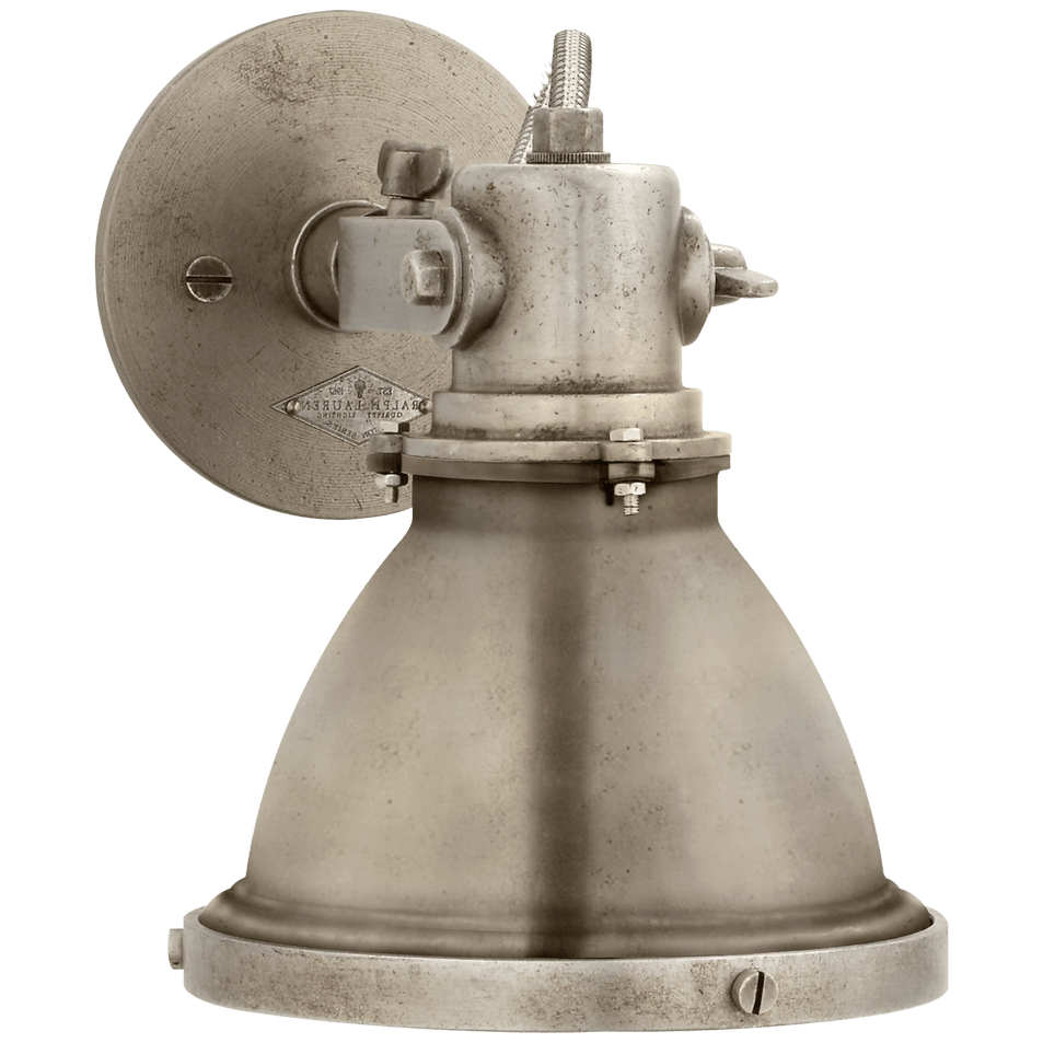 Fulton Small Sconce, a premium Functional light by Visual Comfort & Co. Close - up image of its design.