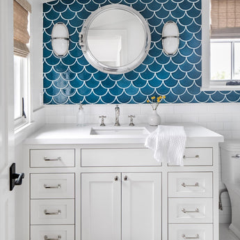 Westbury Double Sconce, a premium Bath light by Visual Comfort & Co. Close - up image of its design.