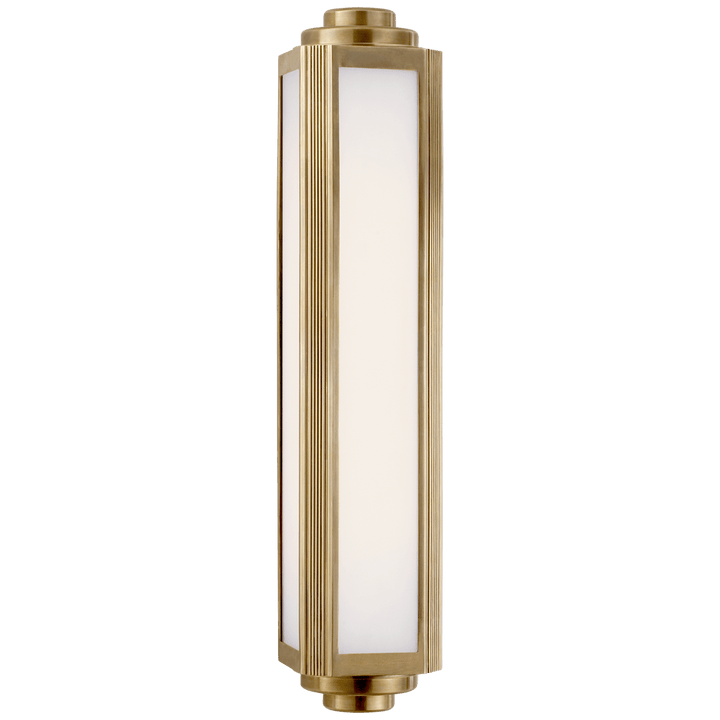 Keating Medium Sconce, a premium Bath light by Visual Comfort & Co. Close - up image of its design.