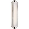 Polished Nickel / white-glass