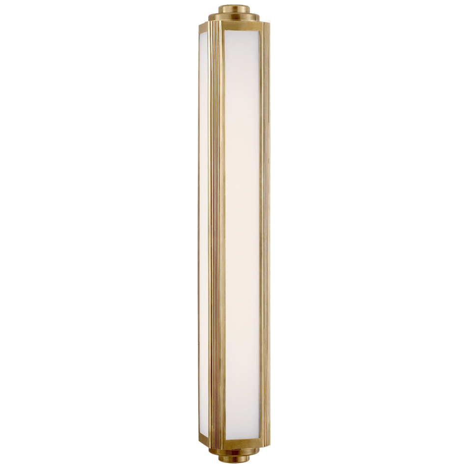 Keating Large Sconce, a premium Bath light by Visual Comfort & Co. Close - up image of its design.