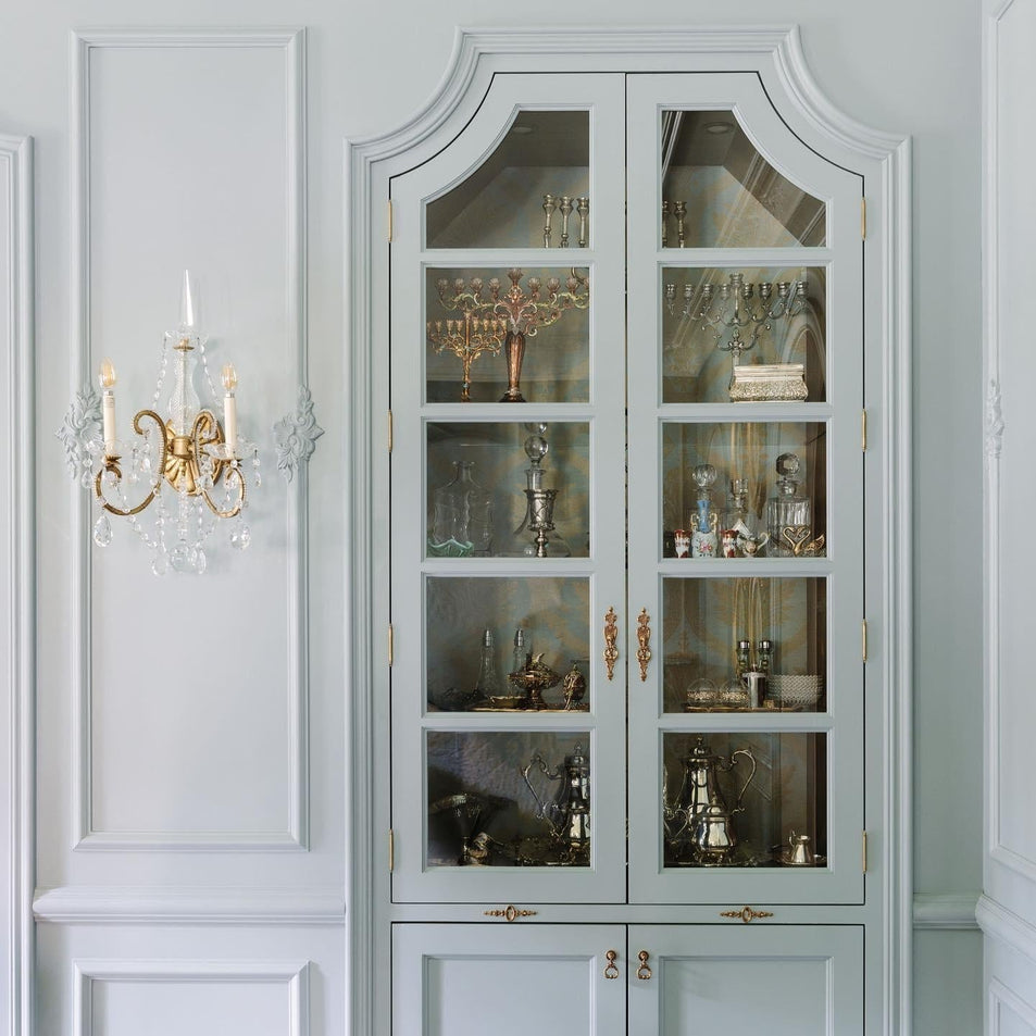 Adrianna Double Sconce, a premium Decorative light by Visual Comfort & Co. Close - up image of its design.