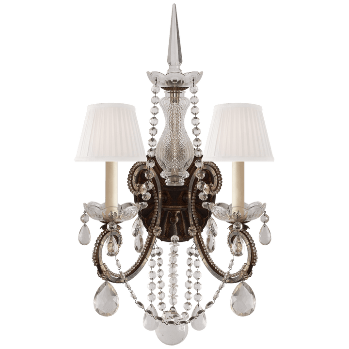 Adrianna Double Sconce, a premium Decorative light by Visual Comfort & Co. Close - up image of its design.