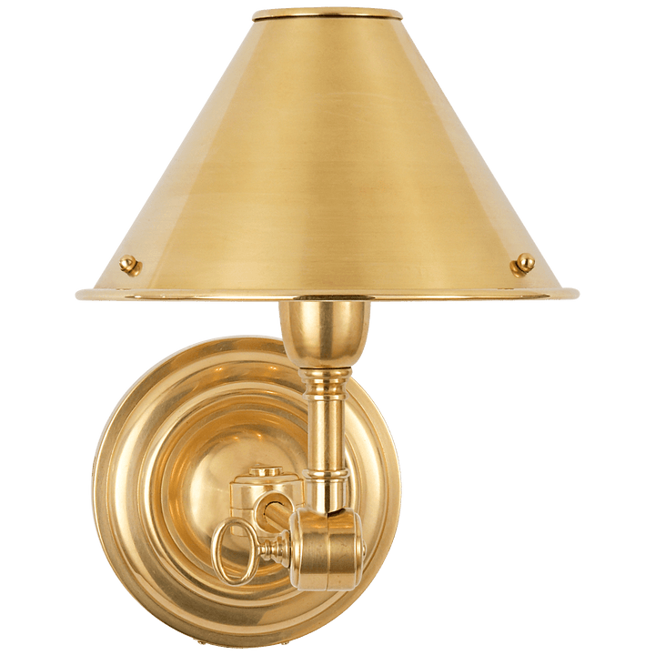 Anette Single Sconce, a premium Functional light by Visual Comfort & Co. Close - up image of its design.