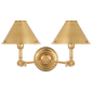 Anette Double Sconce, a premium Functional light by Visual Comfort & Co. Close - up image of its design.
