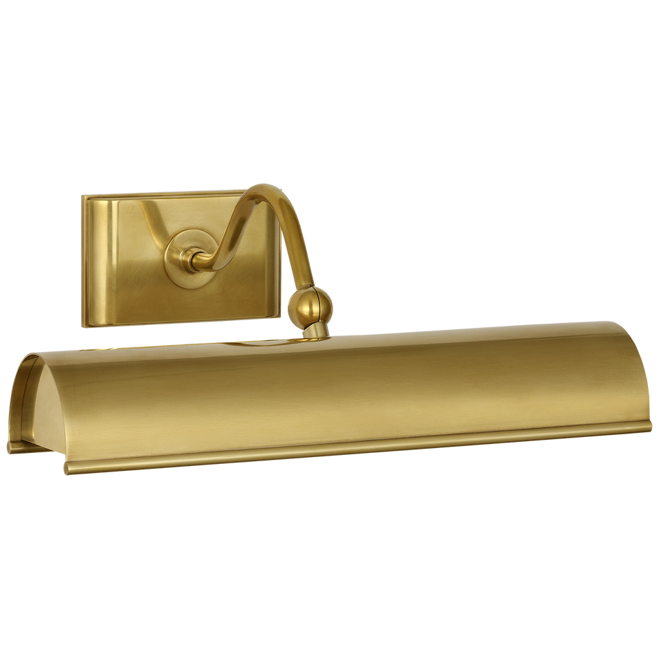 Hessen 12" Picture Light in Natural Brass
