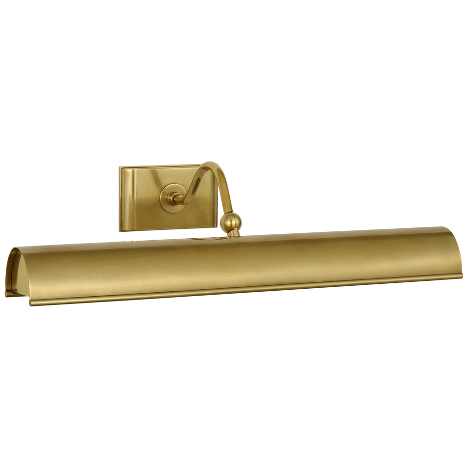 Hessen 18" Picture Light in Natural Brass